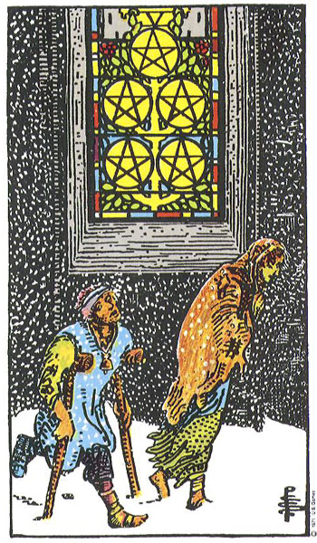 Năm Tiền (Five of Pentacles)