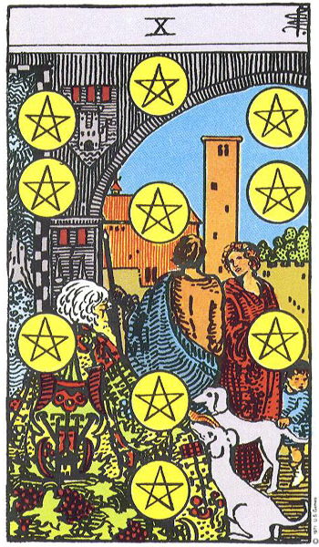 Mười Tiền (Ten of Pentacles)