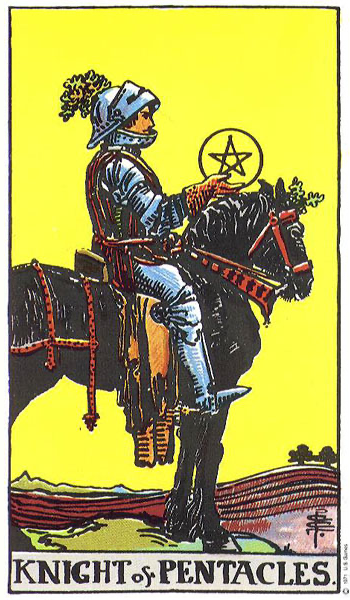 Hiệp Sĩ Tiền (Knight of Pentacles)