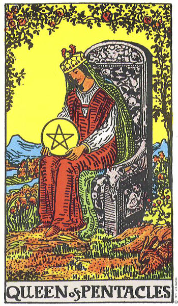 Hoàng Hậu Tiền (Queen of Pentacles)