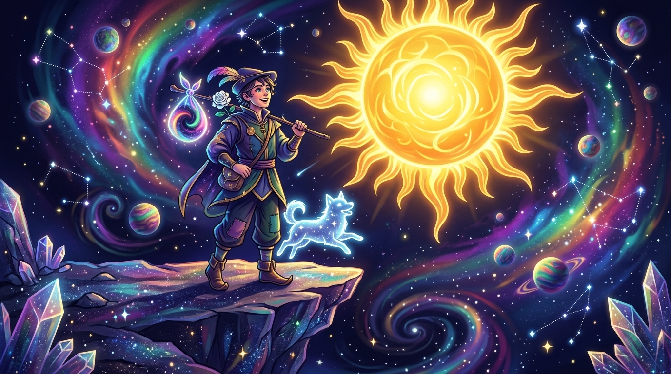 Lá bài The Fool trong bộ bài Tarot Rider-Waite